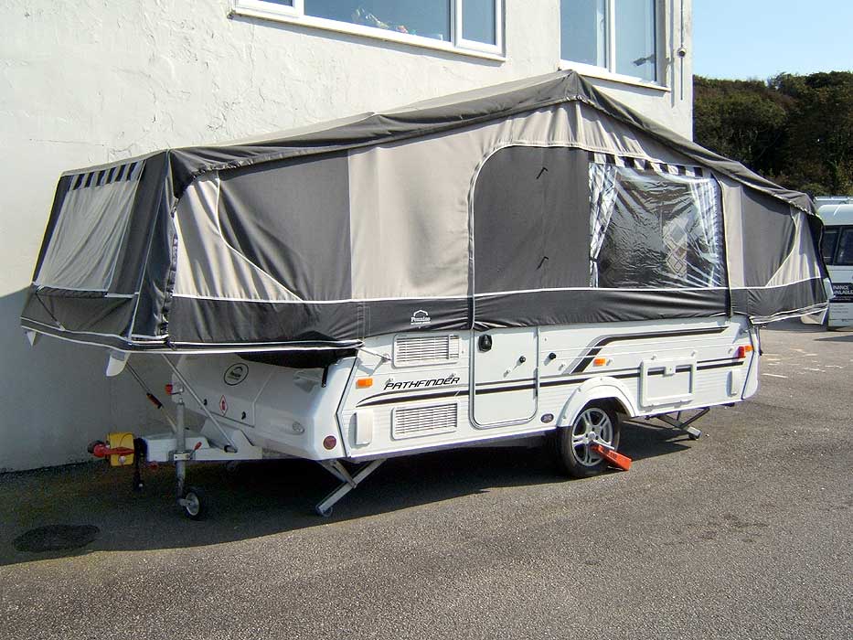 Alternative external view of the Pathfinder Folding Camper.
